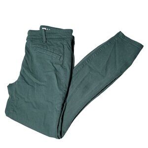 Gap Modern Stretch Skinny Crop Jeans Womens Size 0 Low Rise Green Denim Pants